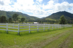 3 Rail PVC Rural Fence