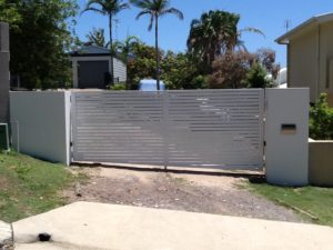 aluminium slats gate