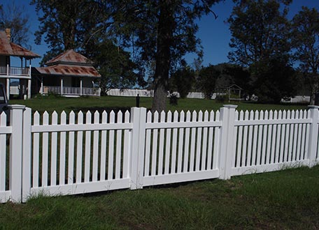 Rural PVC Fence with PVC Gate