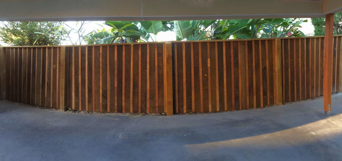Hardwood Paling Fence Merbau Insert