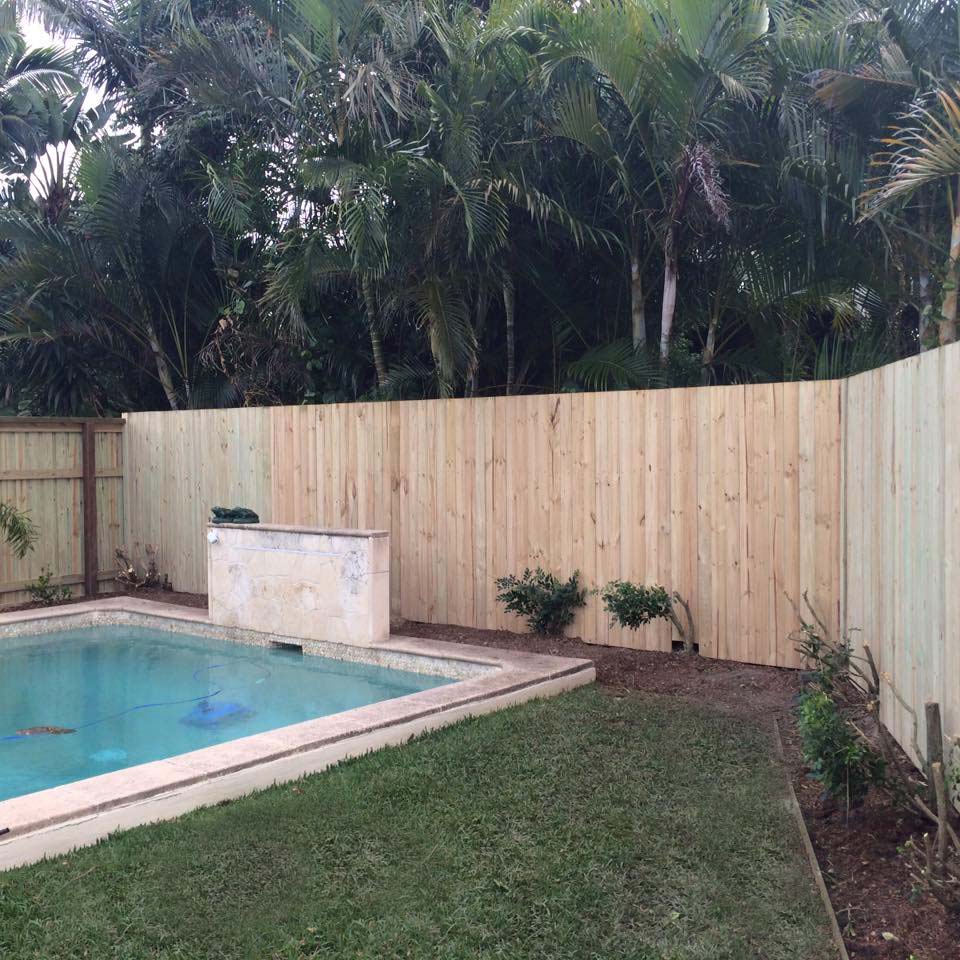 Pool compliant timber fence Southport Queensland