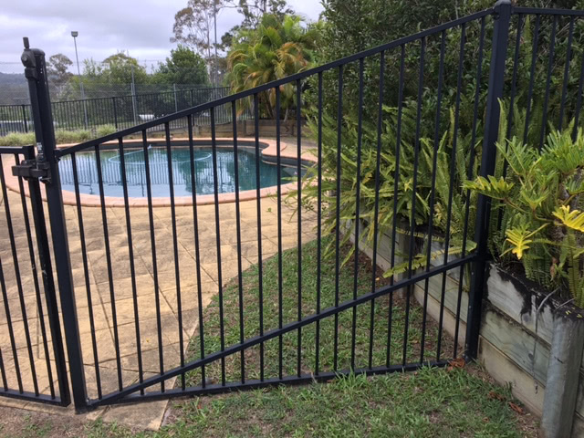 An image of a raked pool panel to make pool fence compliant