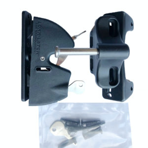 lock latch with external access kit for metal and timber gates