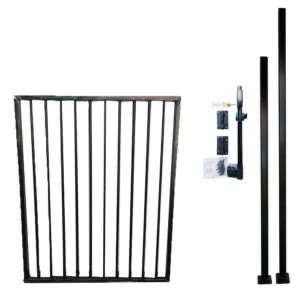 aluminium gate with posts and Dyna bolts