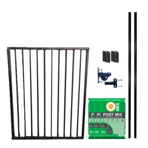 Aluminium gate with posts and latch